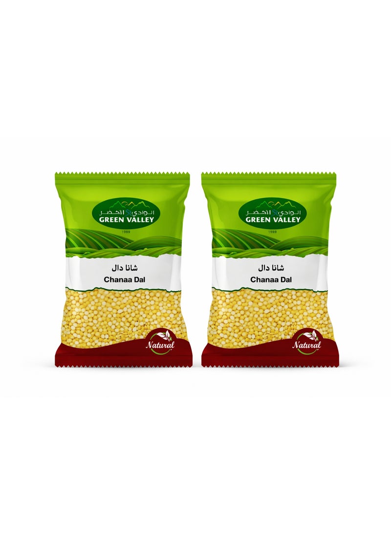 Green Valley Chana Dal 1 kg x 2 Pack – Premium Quality Split Chickpeas (2 kg Total) - Image 1